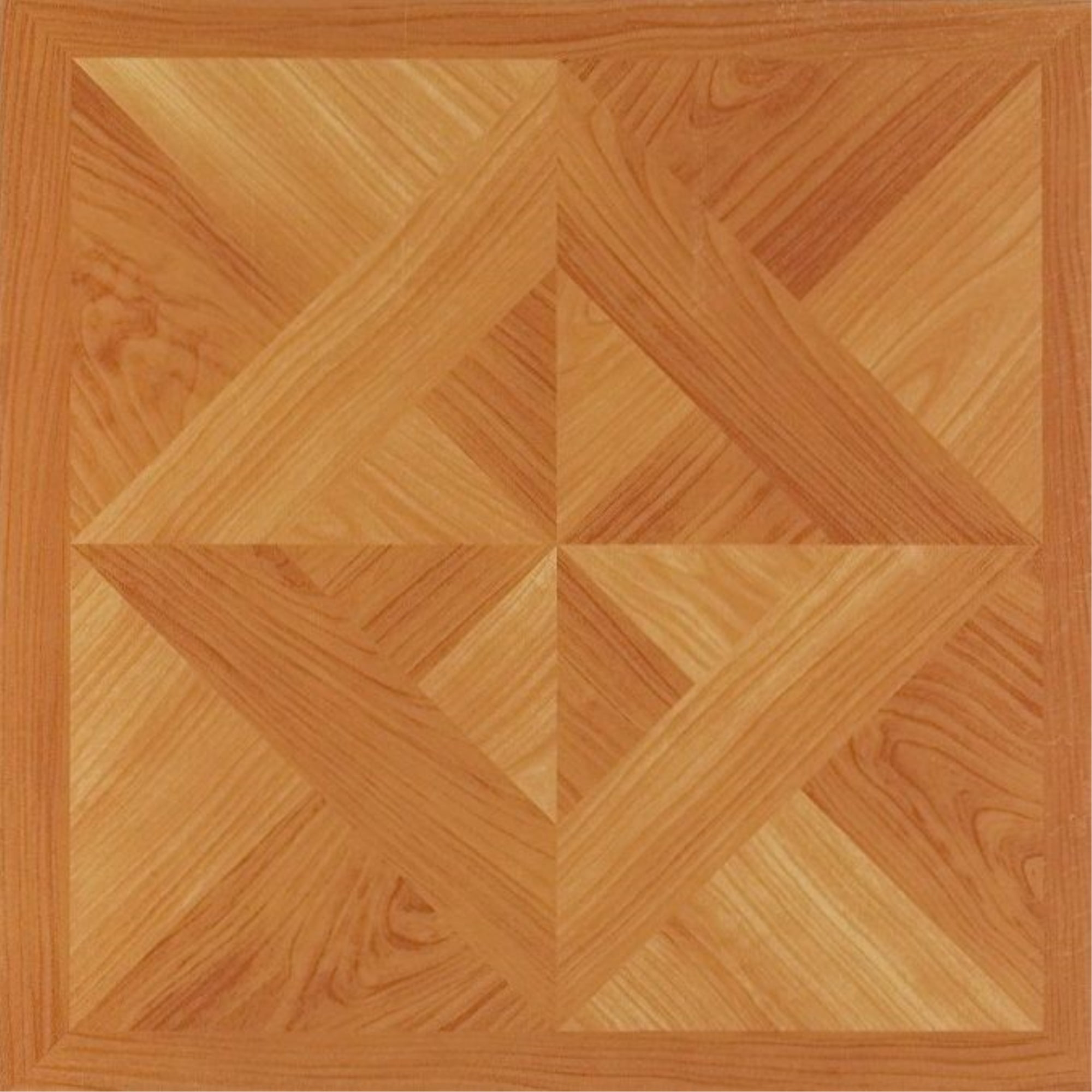Achim Importing Co., Inc.  NEXUS Classic Light Oak Diamond Parquet 12 Inch x 12 Inch Self Adhesive Vinyl Floor Tile #202