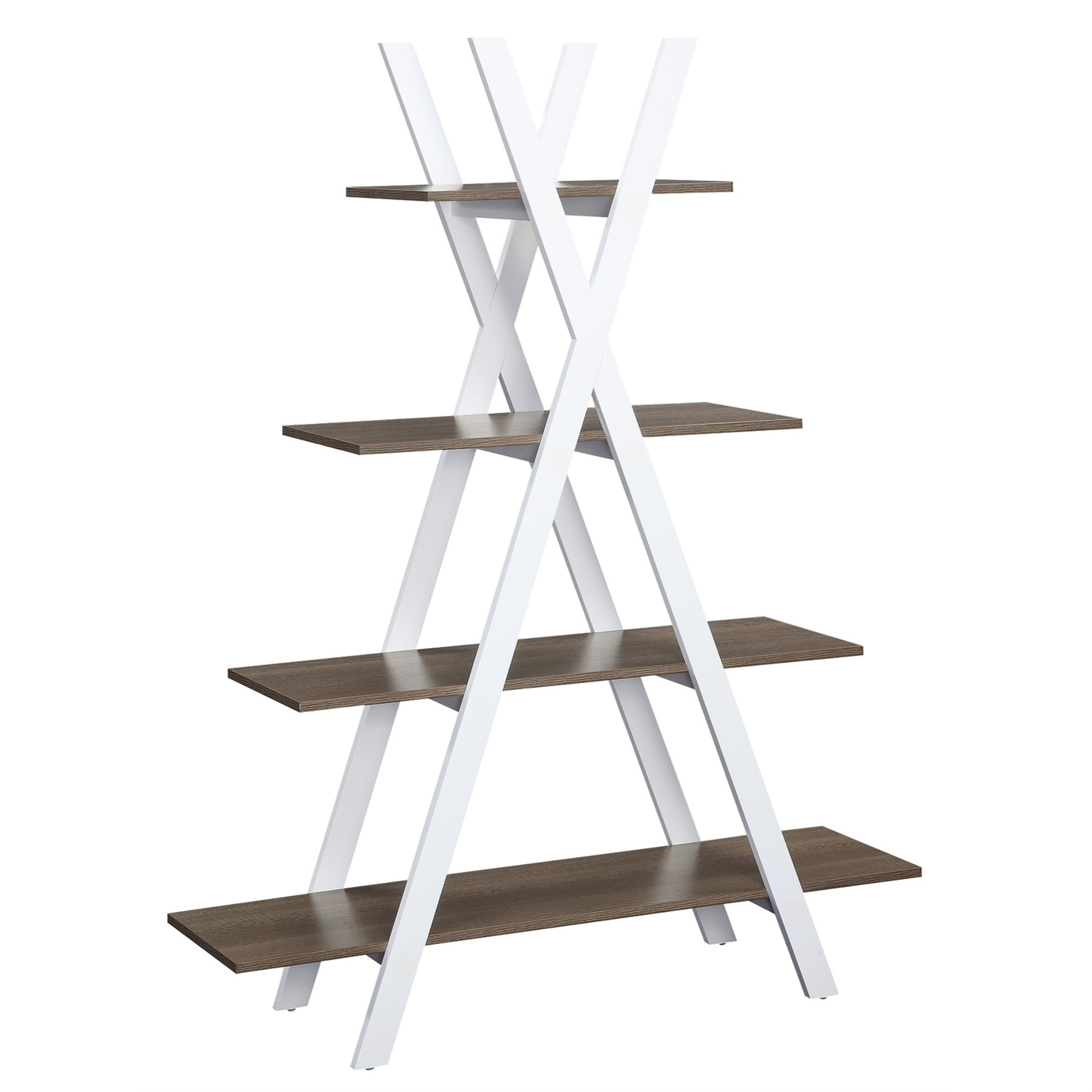 Oxford A Frame Bookshelf, Driftwood and White