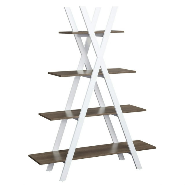 Oxford A Frame Bookshelf, Driftwood and White