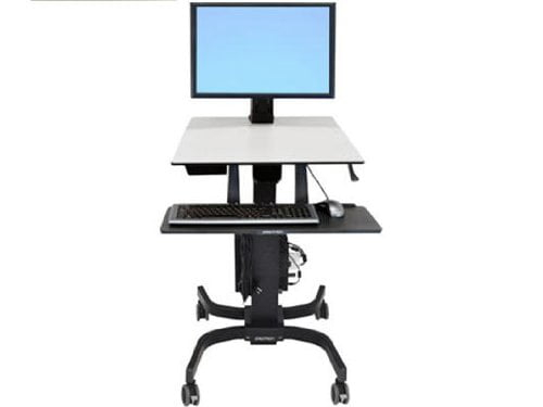 Ergotron 24-216-085 Workfit-C Sit-Stand Workstation For Single Large Display Hd With Mobile Cart B