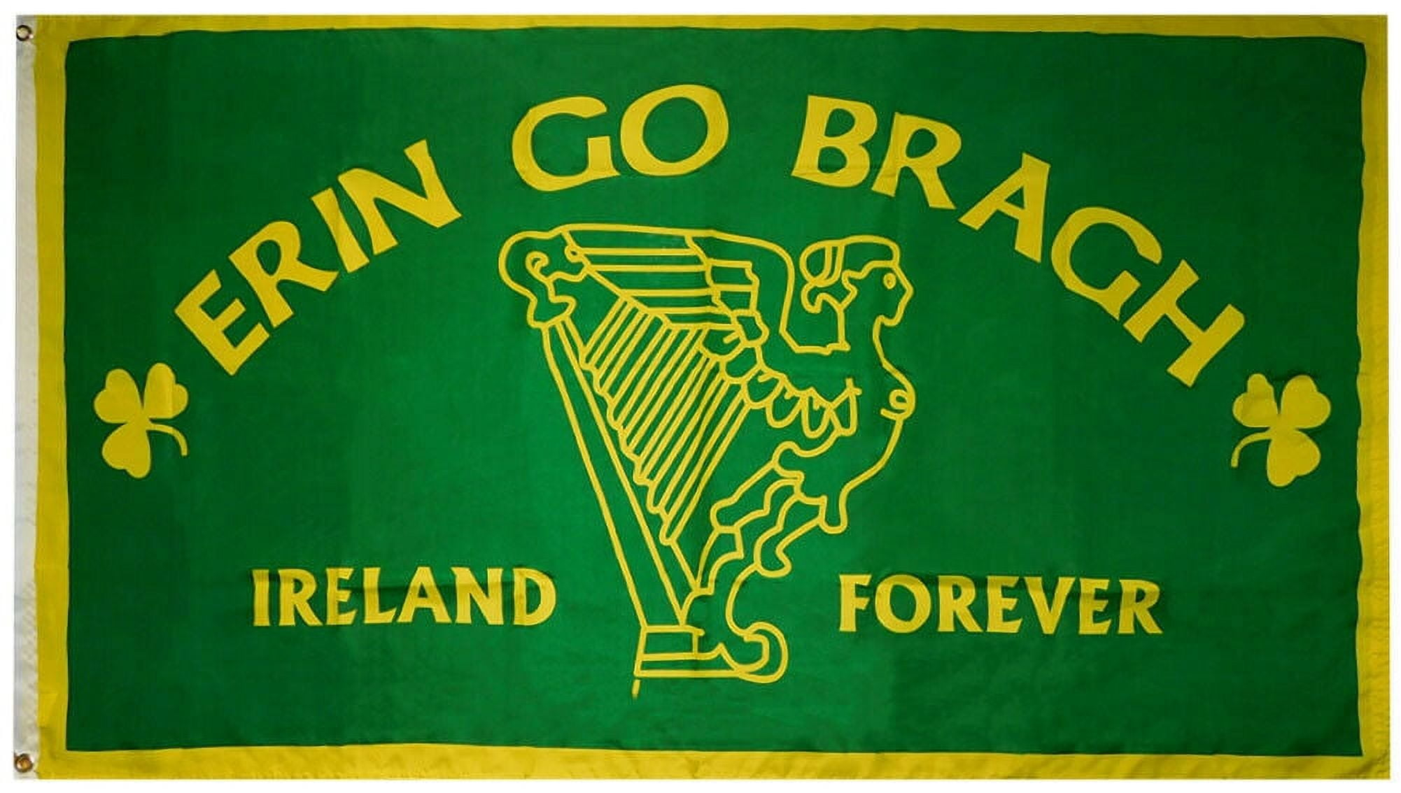 3x5 Erin Go Bragh Flag Irish Ireland Polyester Banner 3' x 5'