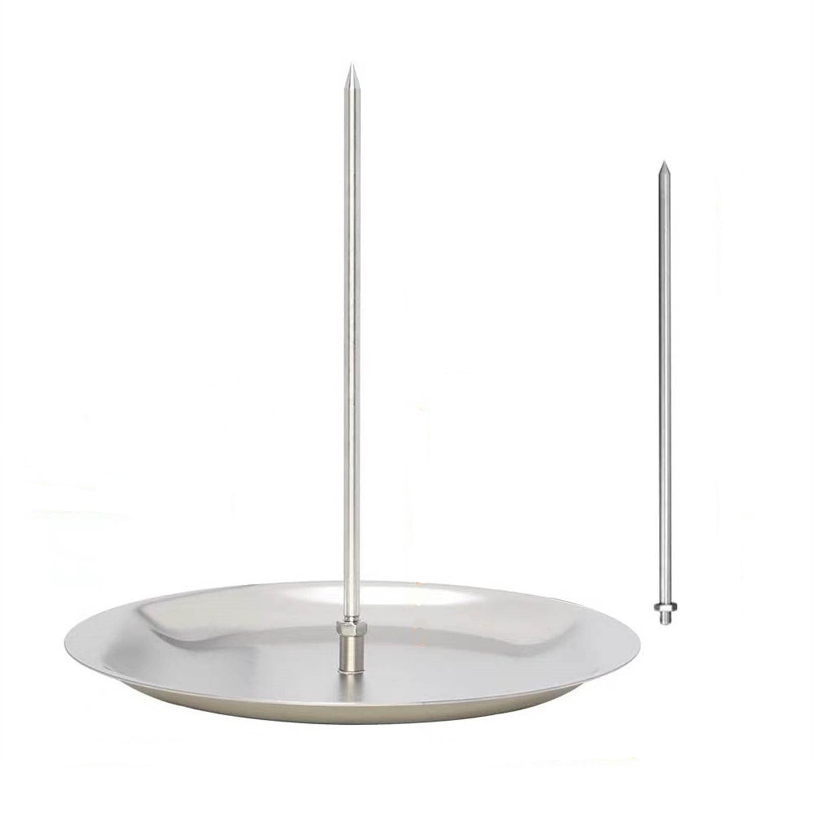 Ersvoioy Vertical Skewer Brazilian Barbecue Skewer Stand Stainless Steel Removable Grilling Meat Spit for Shawarma Kebabs Bbq Roasting Meat Steak Whole Chicken Sausage Deals of The Day Clearance