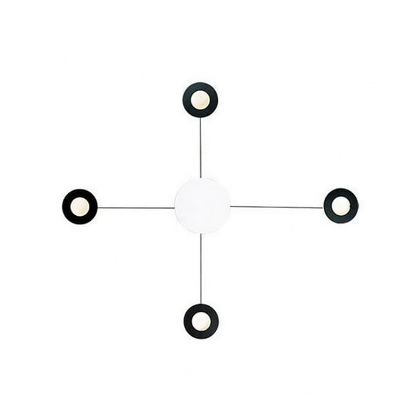 Et2 E23174 Orbital 4 Light 37" Tall Led Wall Sconce - White