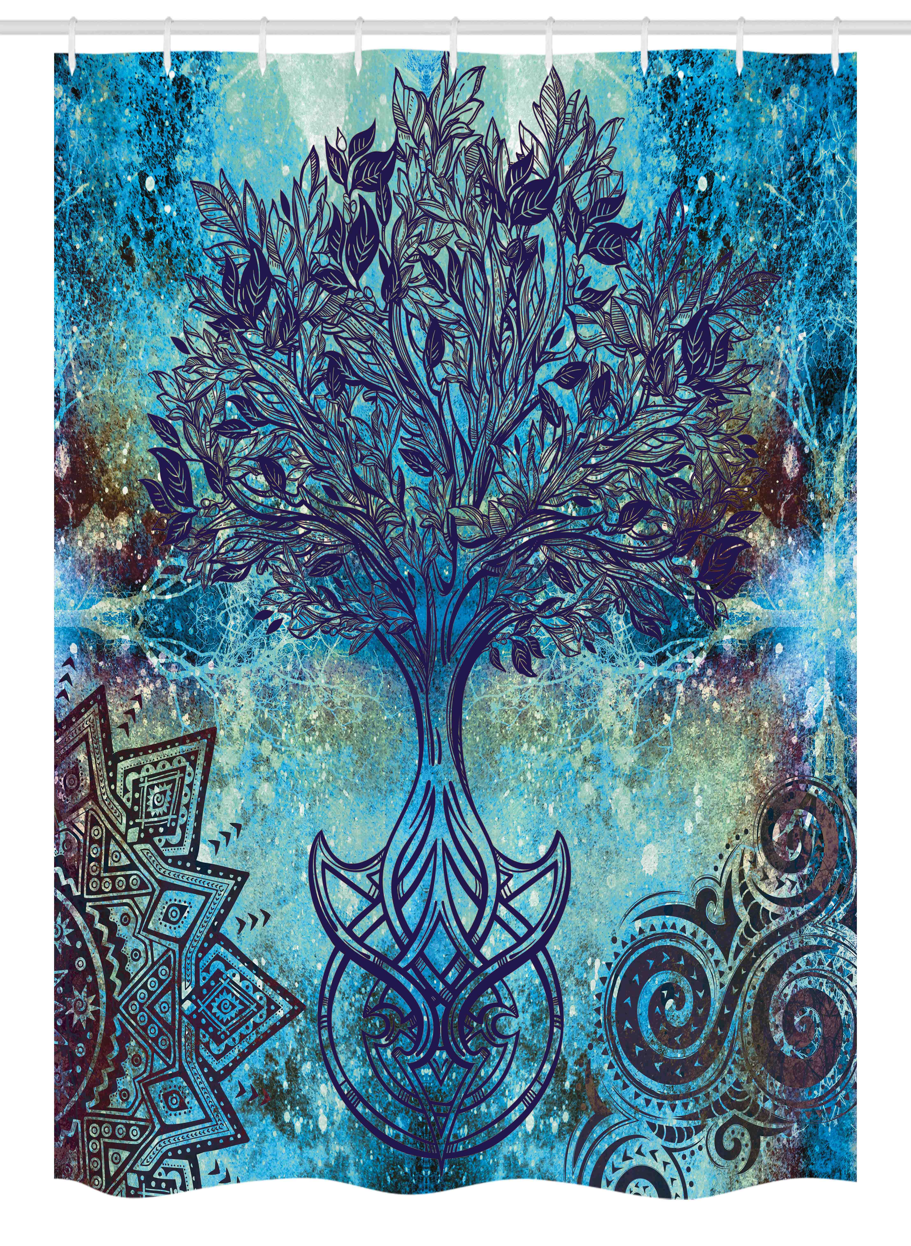 Ambesonne Abstract Shower Curtain with Hooks Included