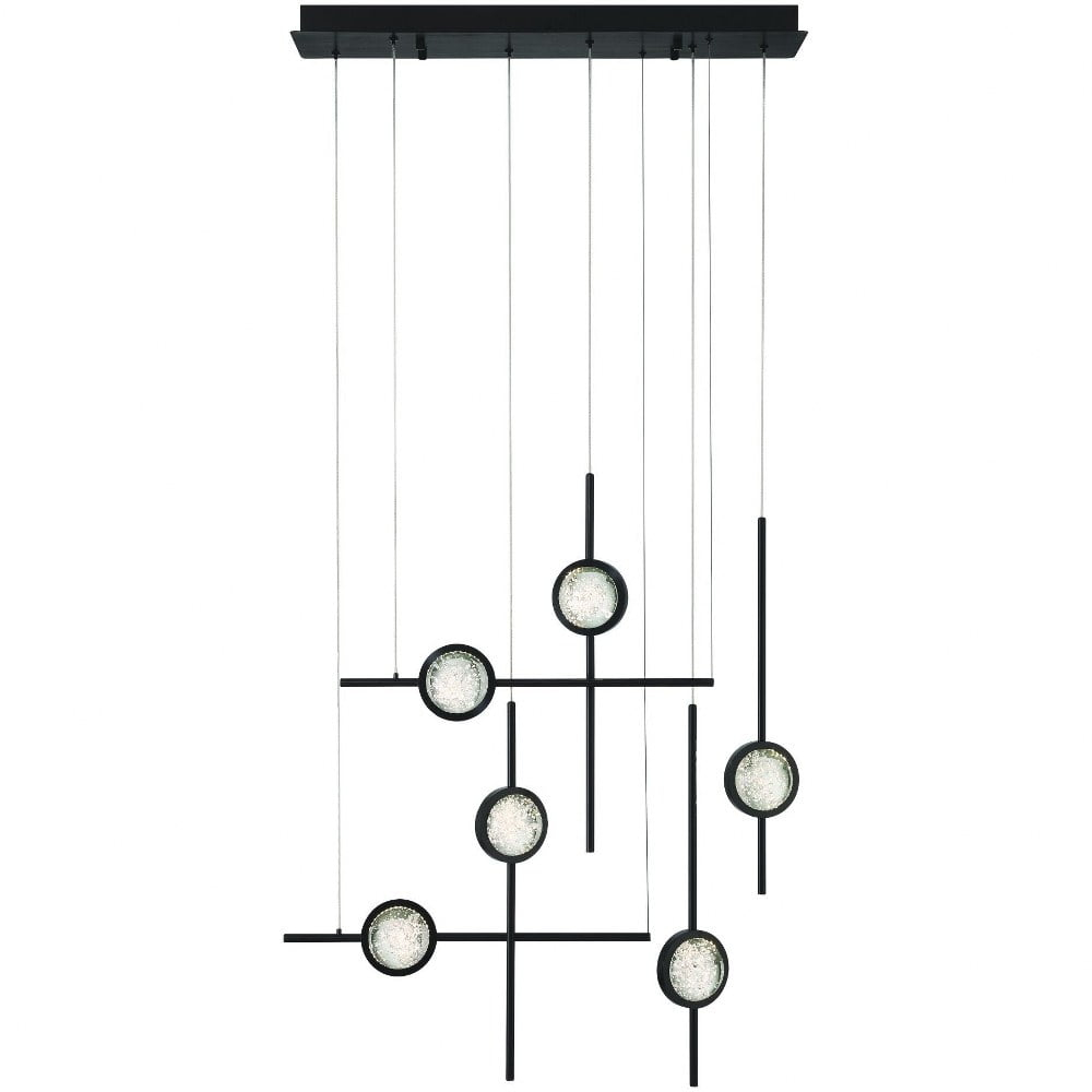Eurofase Lighting Barletta 6 - Light Chandelier in  Black