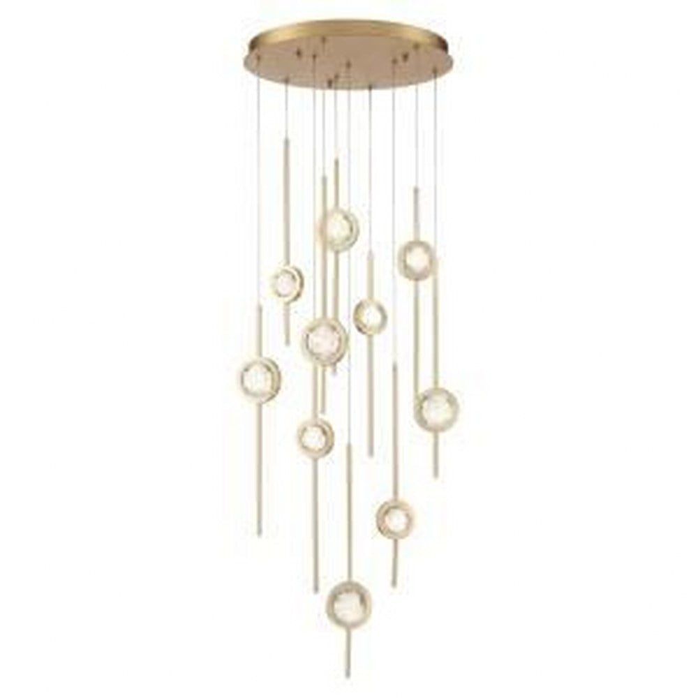 Eurofase LED Anodized Aluminum Mix + Clear Seeded Ball