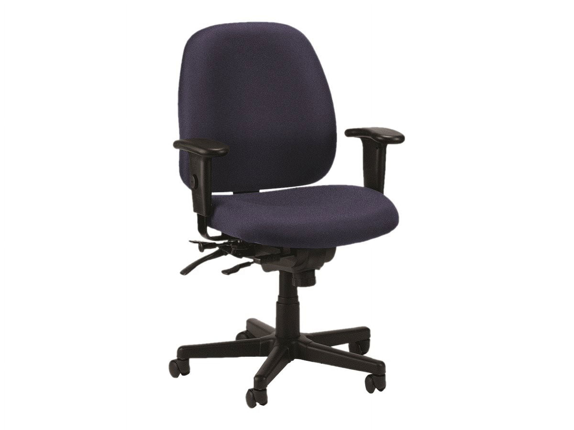 Eurotech 498SL - Chair - ergonomic - armrests - T-shaped - tilt - swivel - fabric - navy