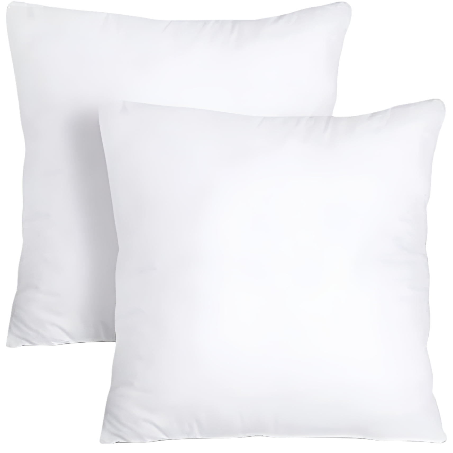 Eurotex Microfibre Pillow Insert (26x26, PK-2 ) - Polyester Filled Comfy Pillow for Sham, Cushion Cover - Fluffy Sleeping Pillow