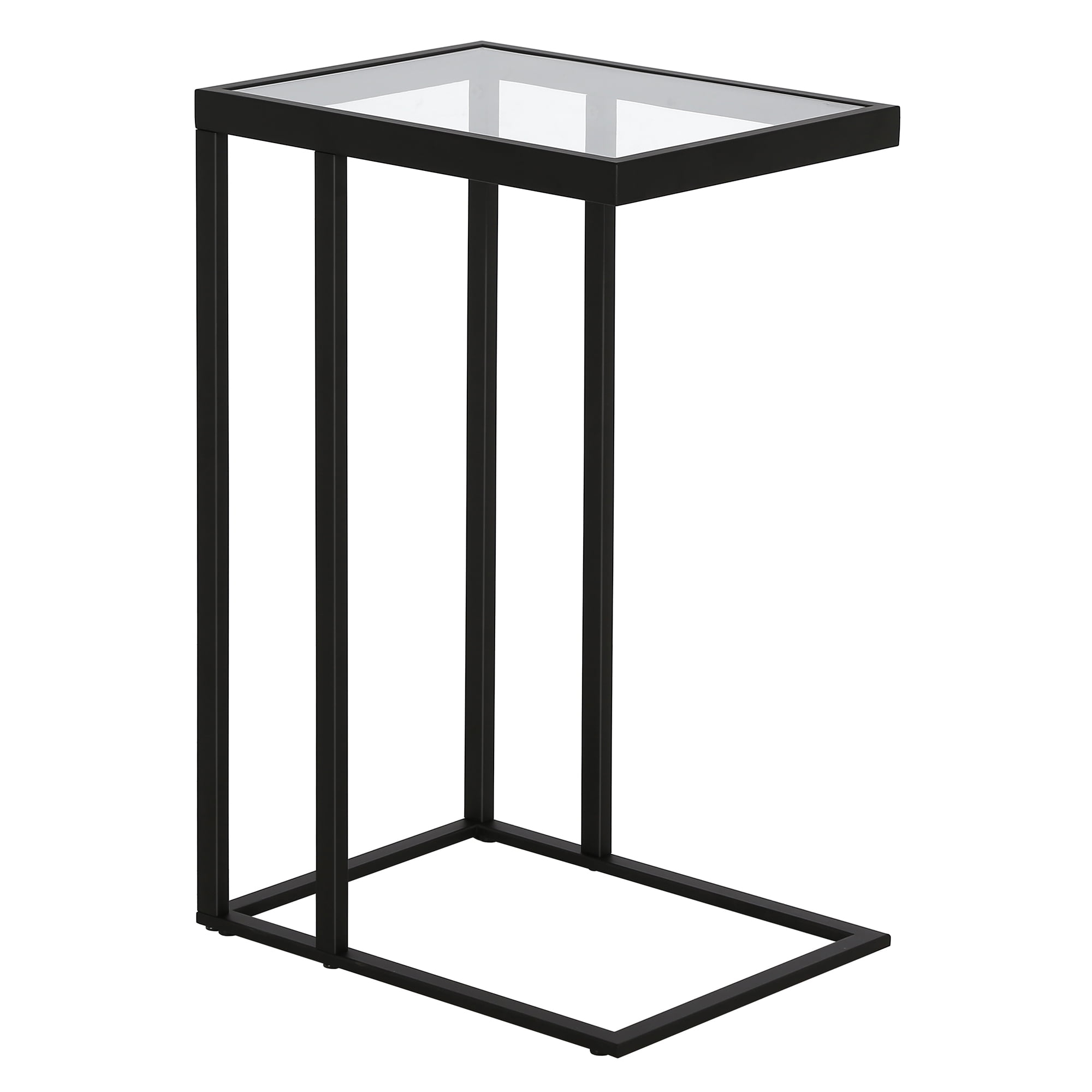Evelyn&Zoe Alexis 16" Wide Rectangular Side Table, Blackened Bronze