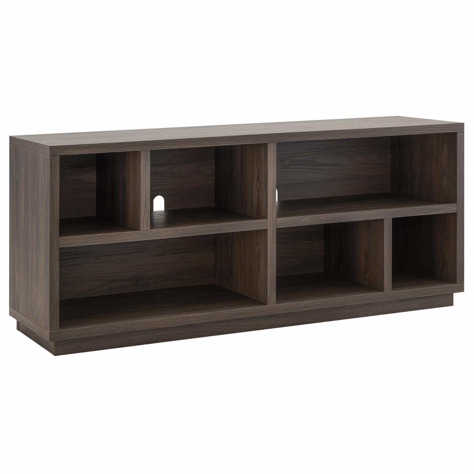 Evelyn&Zoe Bowman Rectangular TV Stand for TV's up to 65", Alder Brown