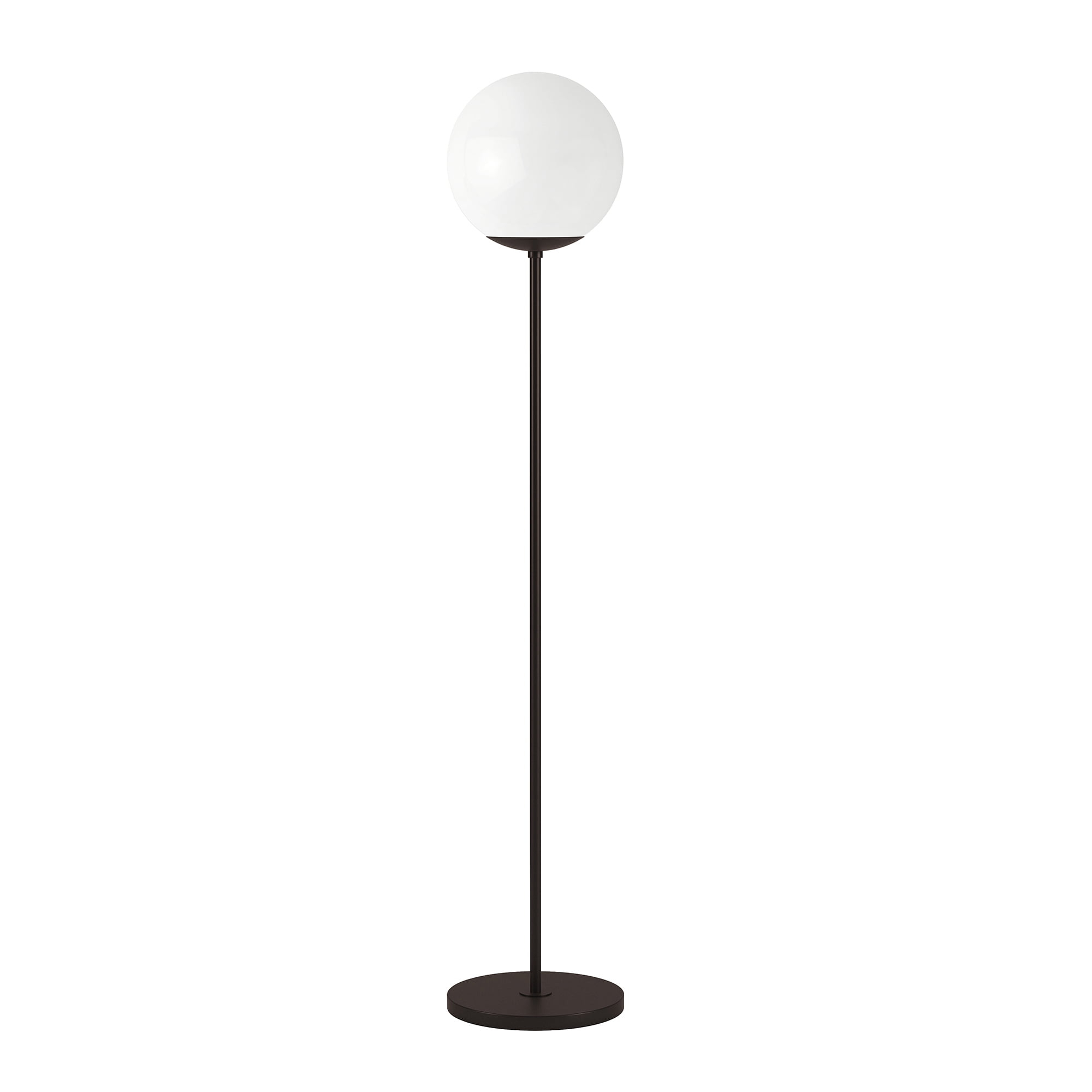 Evelyn&Zoe Contemporary Metal Globe & Stem Floor Lamp