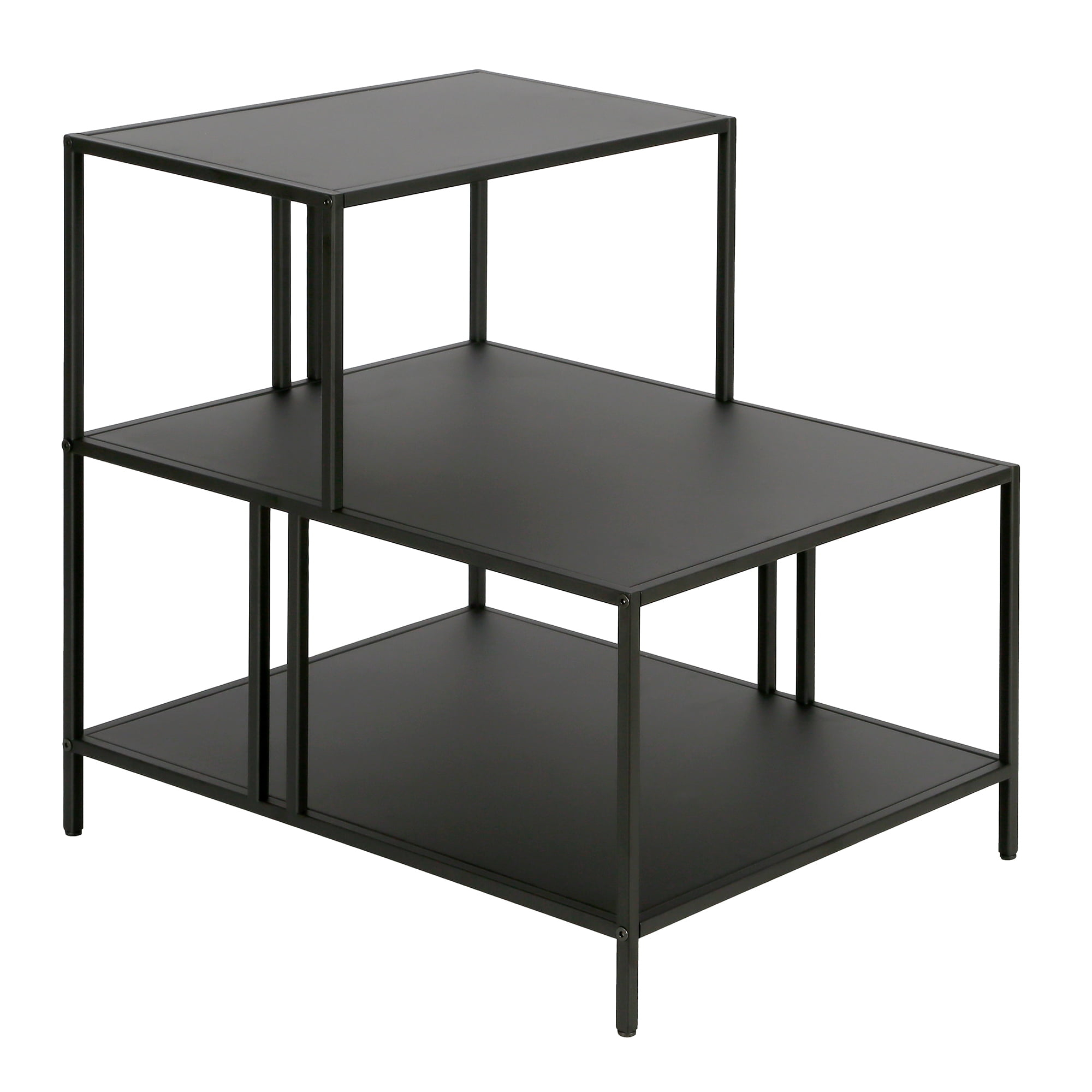 Evelyn&Zoe Cortland 20" Wide Rectangular Side Table, Blackened Bronze