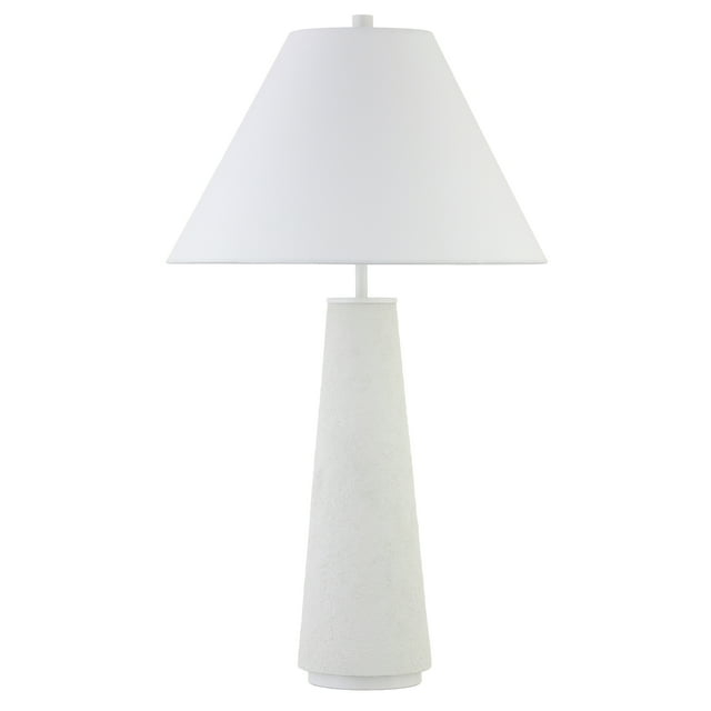 Evelyn&Zoe Ingalls 27.5" Transitional Ceramic Table Lamp with White Cone Fabric Shade