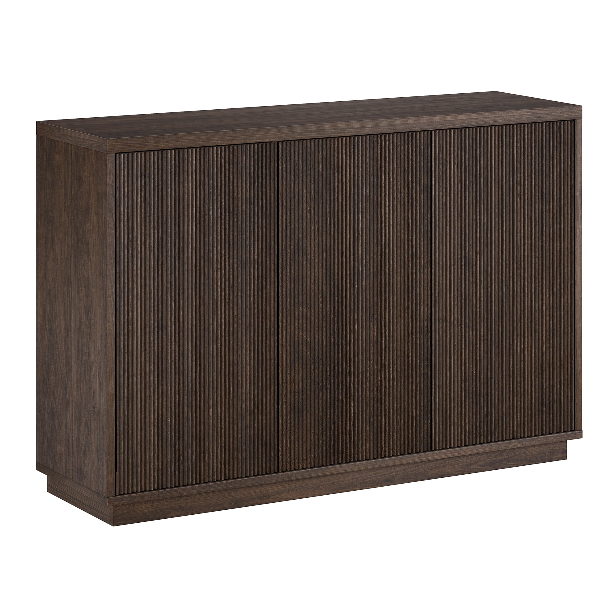 Evelyn&Zoe Modern/Contemporary 48" Wide Alder Brown Buffet Table