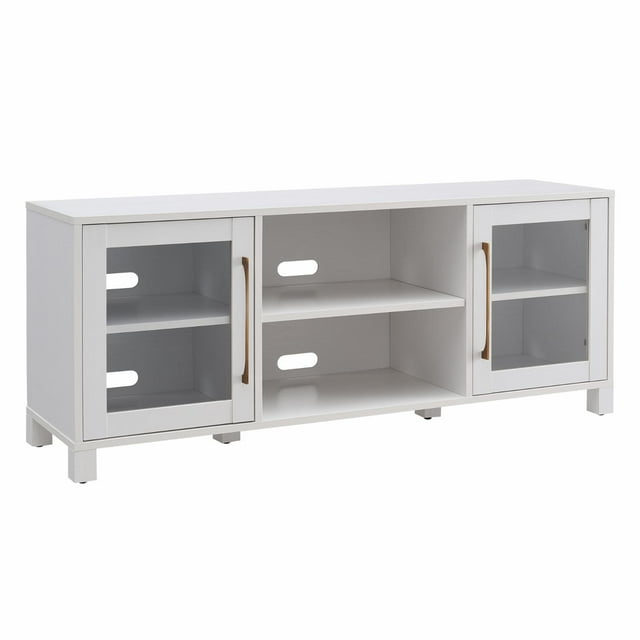 Evelyn&Zoe Quincy Rectangular TV Stand for TV's up to 65", White