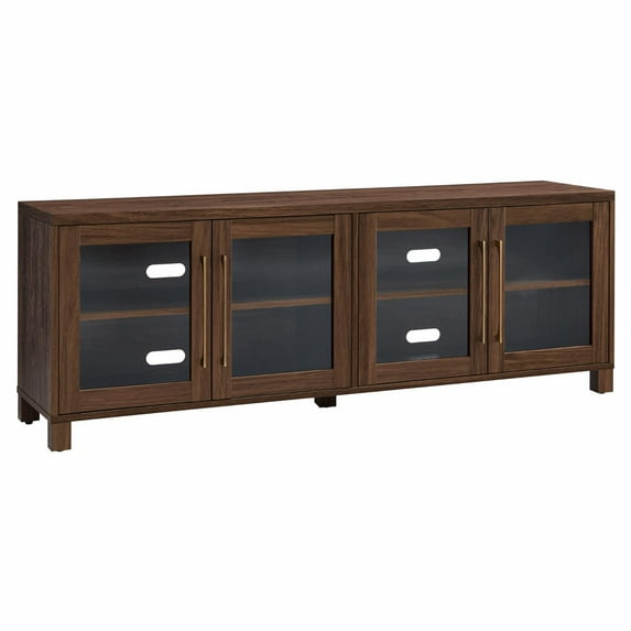Evelyn&Zoe Quincy Rectangular TV Stand for TV's up to 80", Walnut