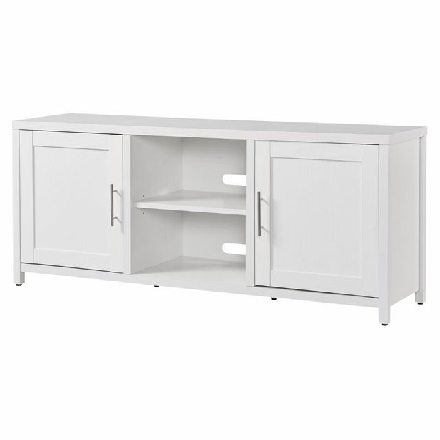 Evelyn&Zoe Strahm Rectangular TV Stand for TV's up to 65", White