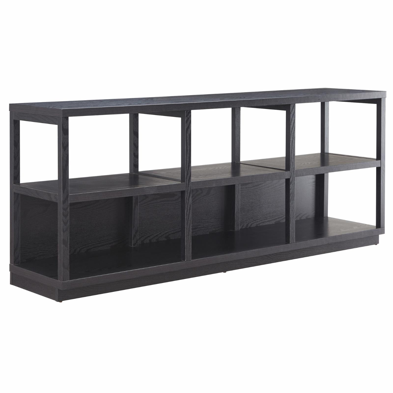 Evelyn&Zoe Thalia Rectangular TV Stand for TV's up to 75", Black