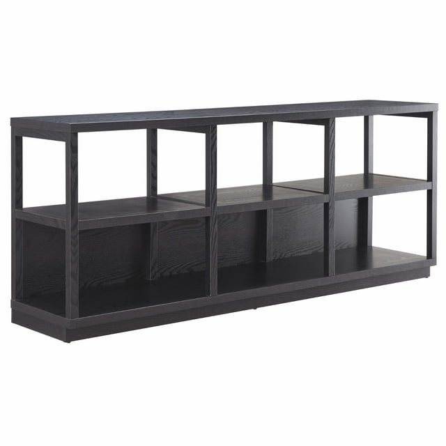 Evelyn&Zoe Thalia Rectangular TV Stand for TV's up to 75", Black