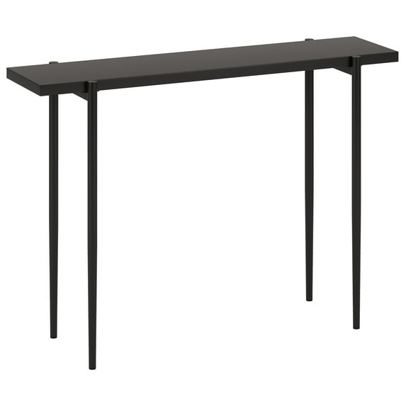 Evelyn&Zoe Wayne 42" Rectangular Console Table, Blackened Bronze