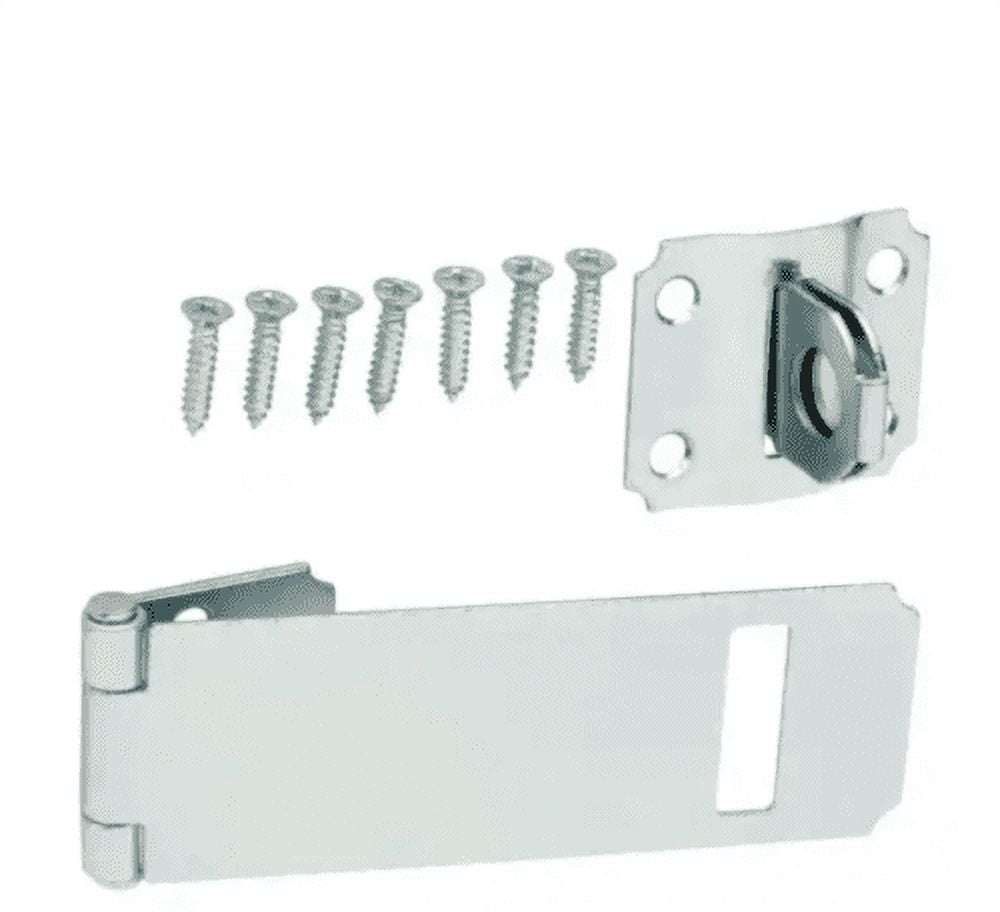 Everbil 4-1/2 in Zinc-Plated Adjustable Staple Safety Hasp Gate Door Cabinet 15124