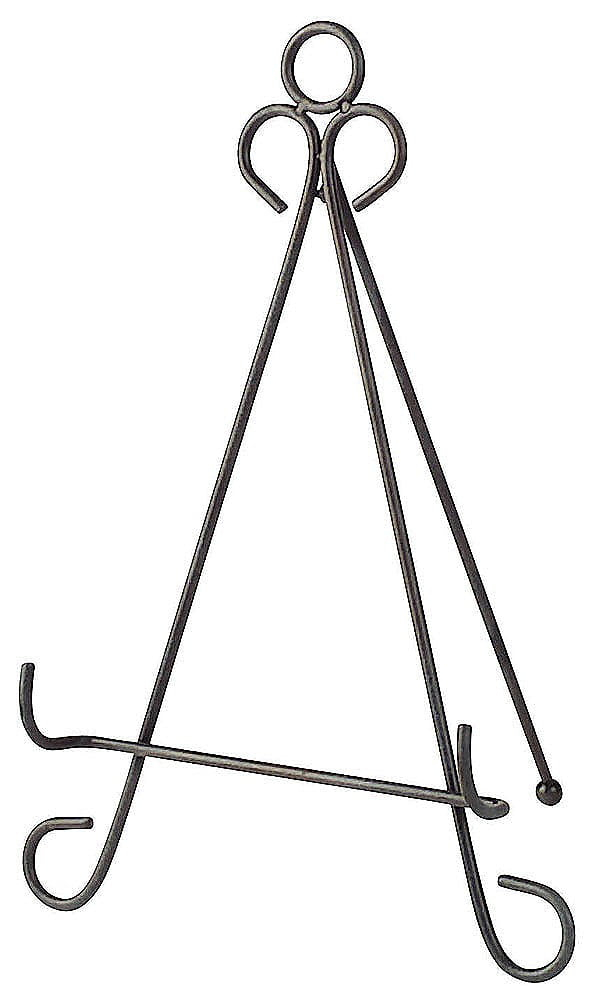 Evergreen Black Easel Stand, 8'' x 13'' x 9'' inches