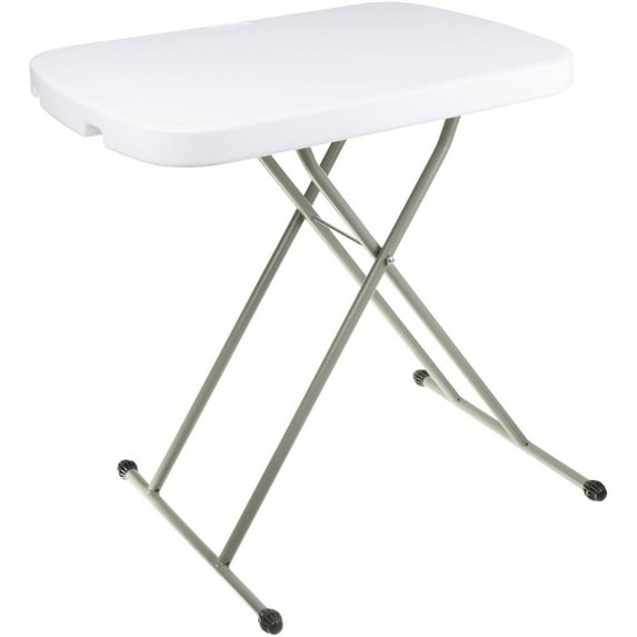 Lavish Home Folding Table - Lightweight Portable Folding Desk - Small Plastic Table for TV Tray, Playing Cards, and Craft Room