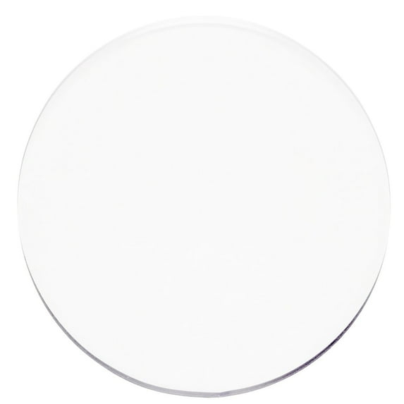 ExactMade - Clear Placemats Set of 2, USA Made, Safe, 15 Inch Round, 2mm Thick Ultra Clear Smooth Vinyl, Placemats Vinyl Wipe Clean, Plastic Place Mats, Flexible Plastic Sheet