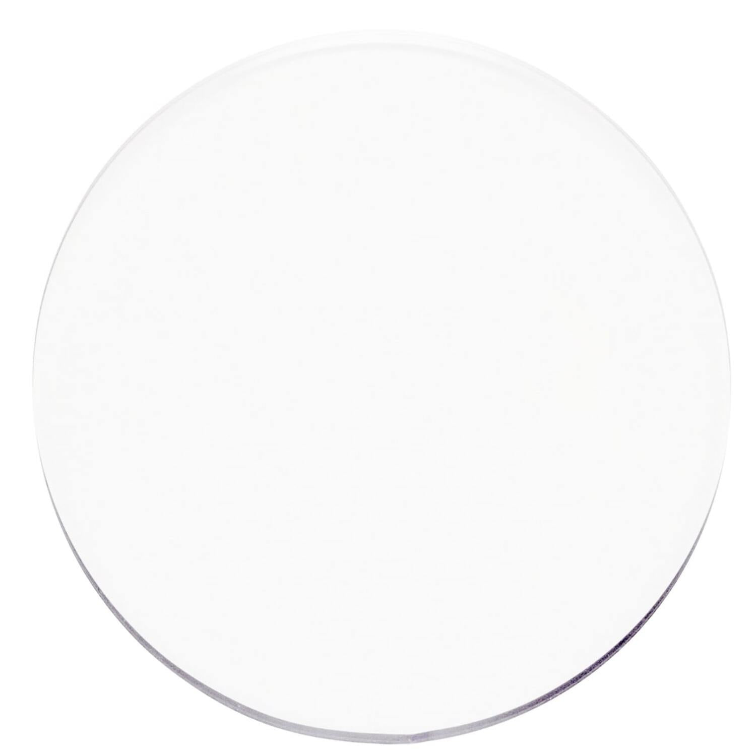 ExactMade - Clear Placemats Set of 2, USA Made, Safe, 15 Inch Round, 2mm Thick Ultra Clear Smooth Vinyl, Placemats Vinyl Wipe Clean, Plastic Place Mats, Flexible Plastic Sheet