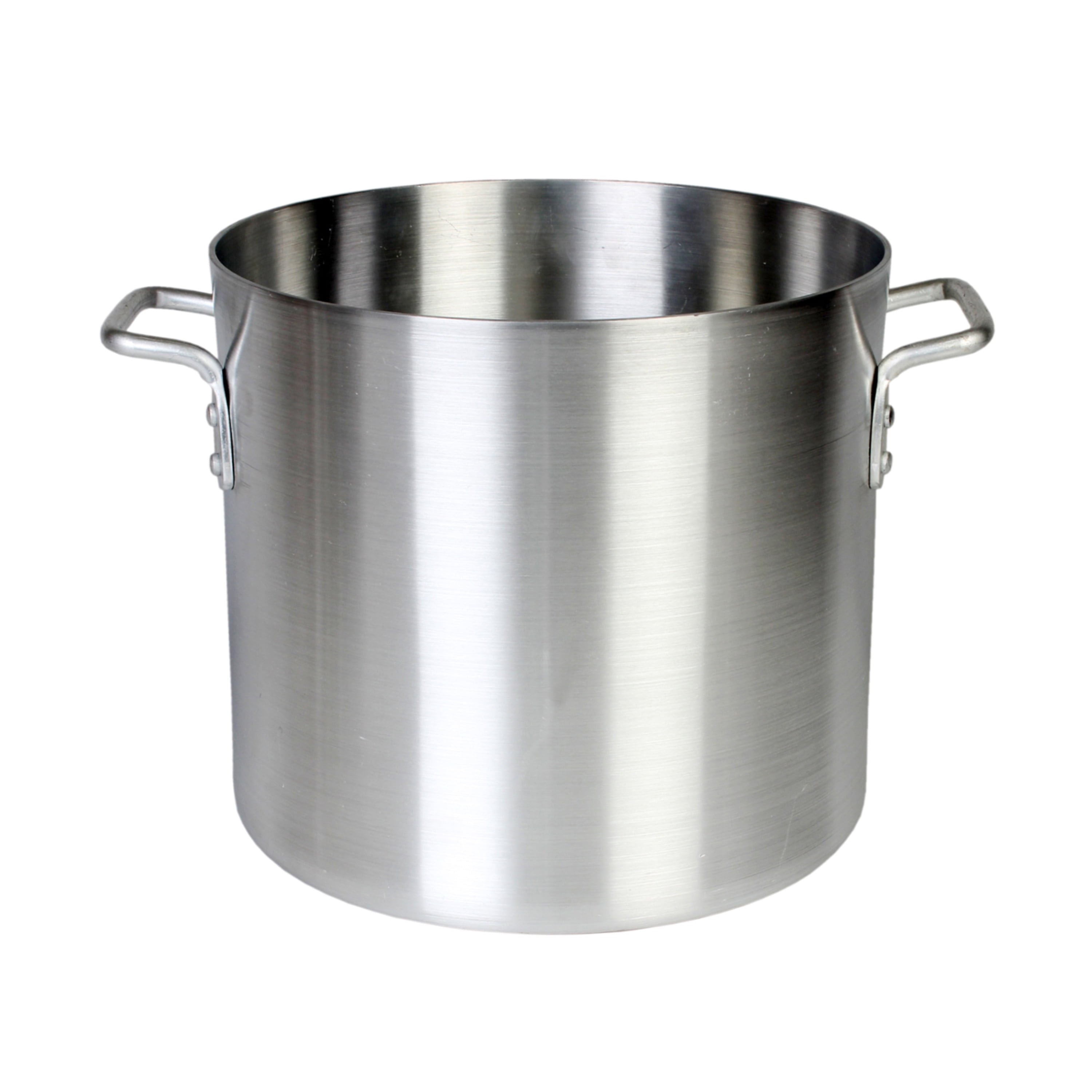 Heavy-Duty 40 Quart Silver Aluminum Stock Pot