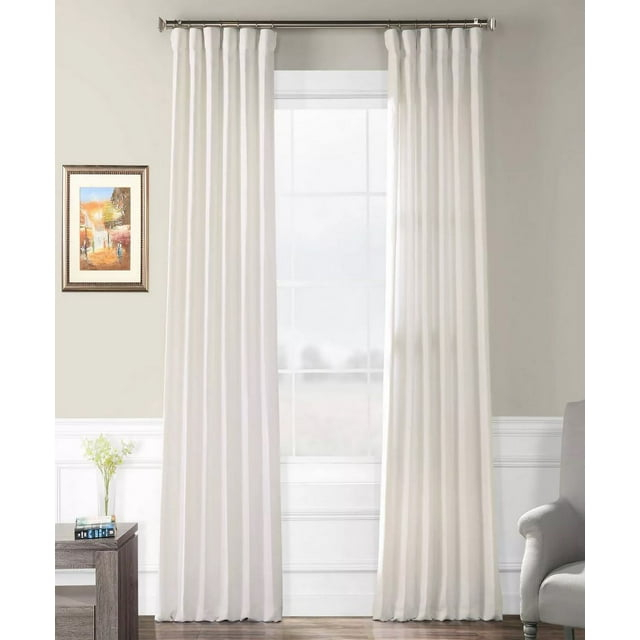 Exclusive Fabrics & Furnishings French Linen 50" x 84" Curtain Panel