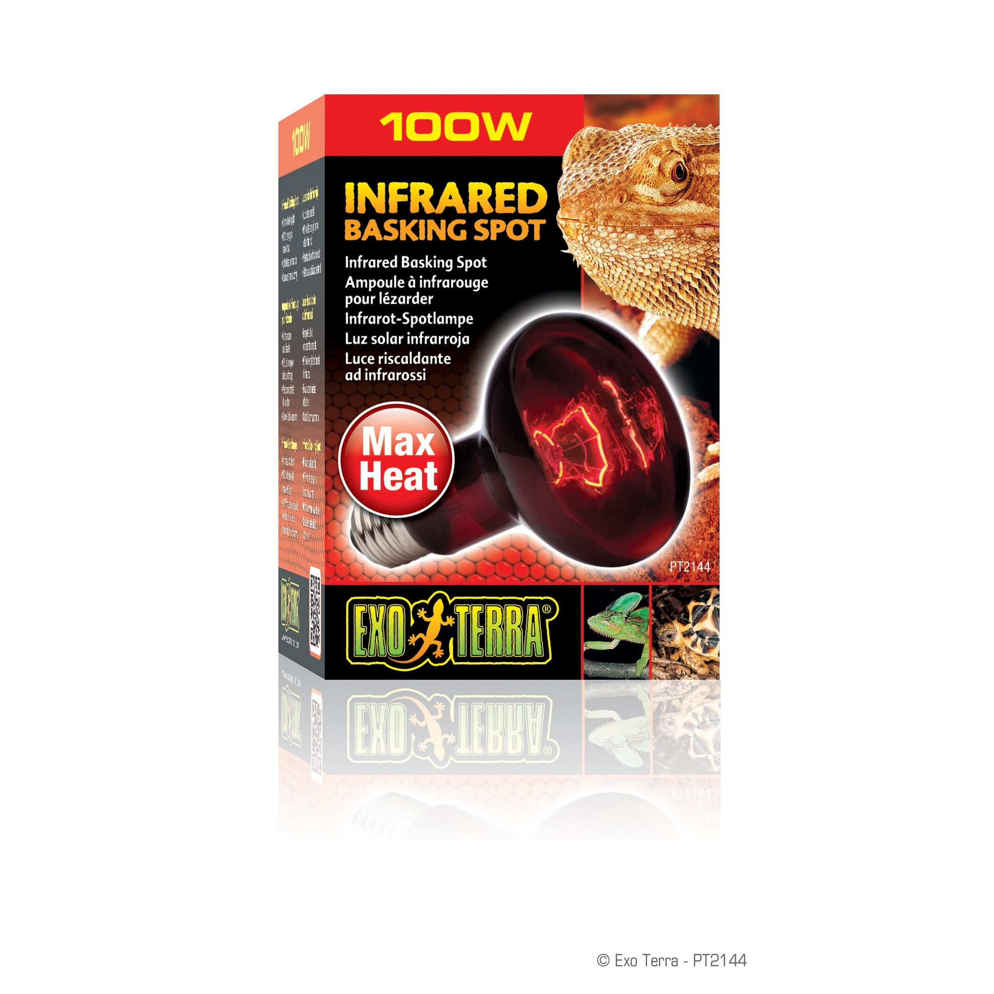 Exo Terra Heat-Glo Infrared Spot Lamp, 100-Watt/120-Volt