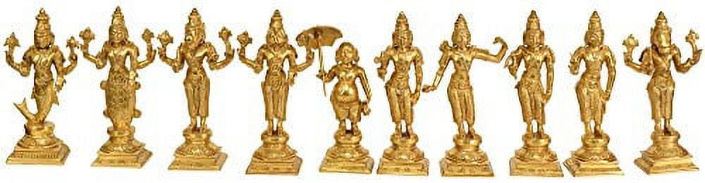Exotic India Dashavatara (Ten Incarnations Of Lord Vishnu) | Wayfair