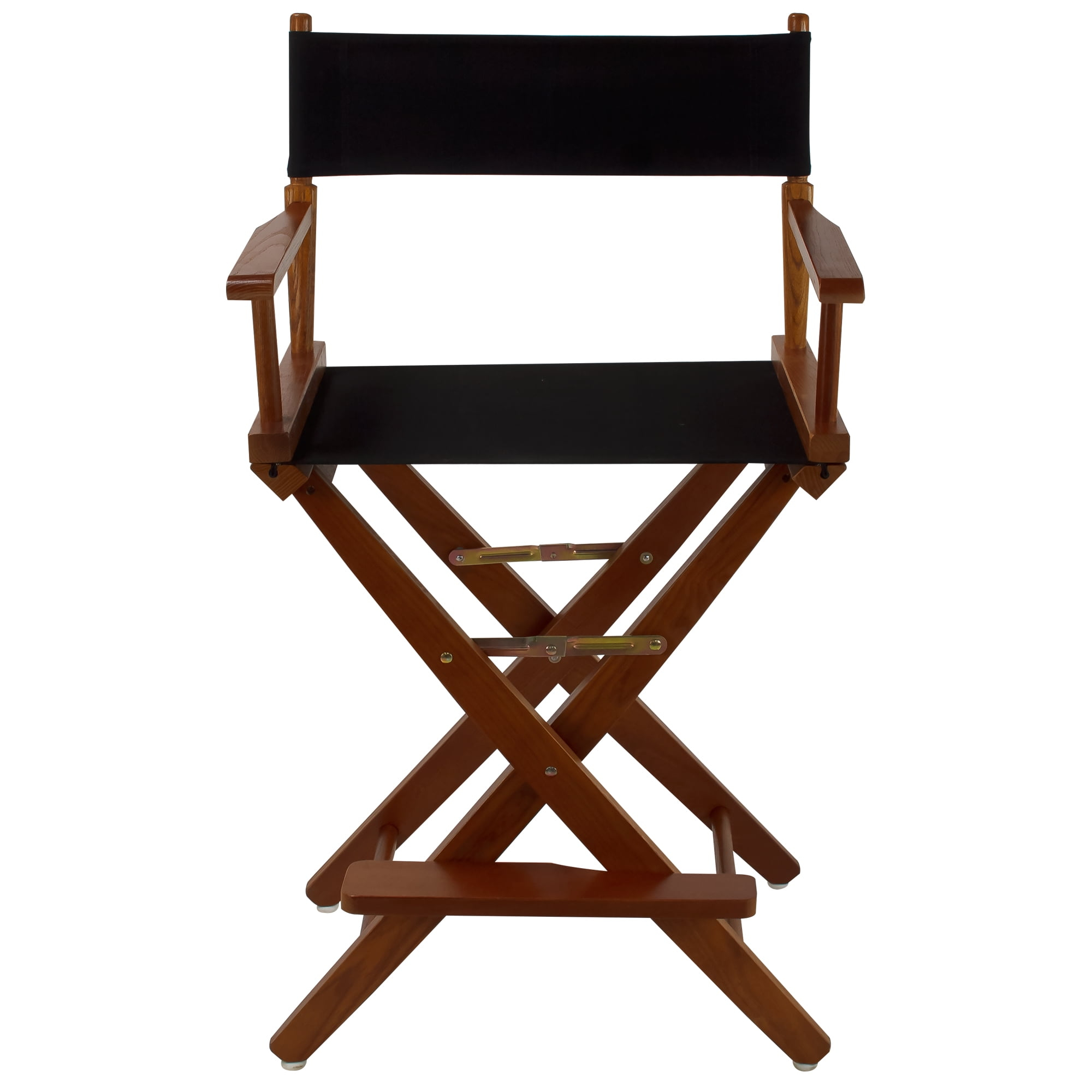 Extra-Wide Premium 24 in. Oak Counter Height Directors Chair