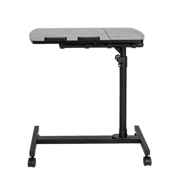 FCH GoDecor Adjustable Laptop Stand Rolling Laptop Table Cart Tilting Overbed Sofa Side Table with Wheels