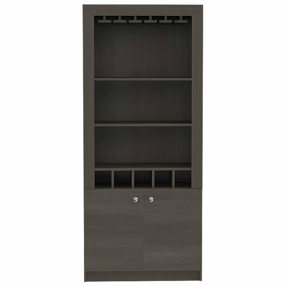 FM FURNITURE LLC New York Bar Cabinet ,Smokey Oak