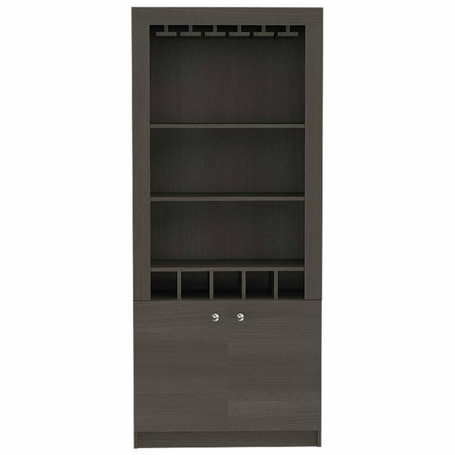 FM FURNITURE LLC New York Bar Cabinet ,Smokey Oak