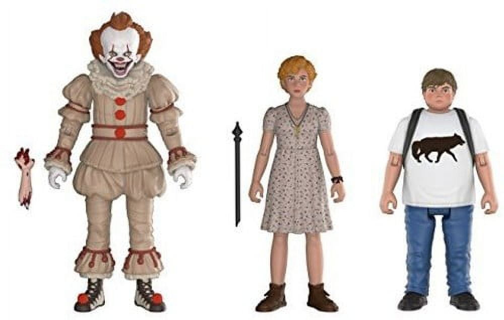 FUNKO ACTION FIGURES: IT - Pennywise, Beverly, Ben 3PK