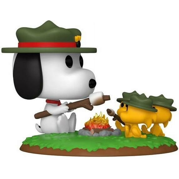 FUNKO POP! Deluxe: Peanuts Beagle Scouts - Snoopy w/ WS (Camping) (50th Anniversary), Funko, Gifts