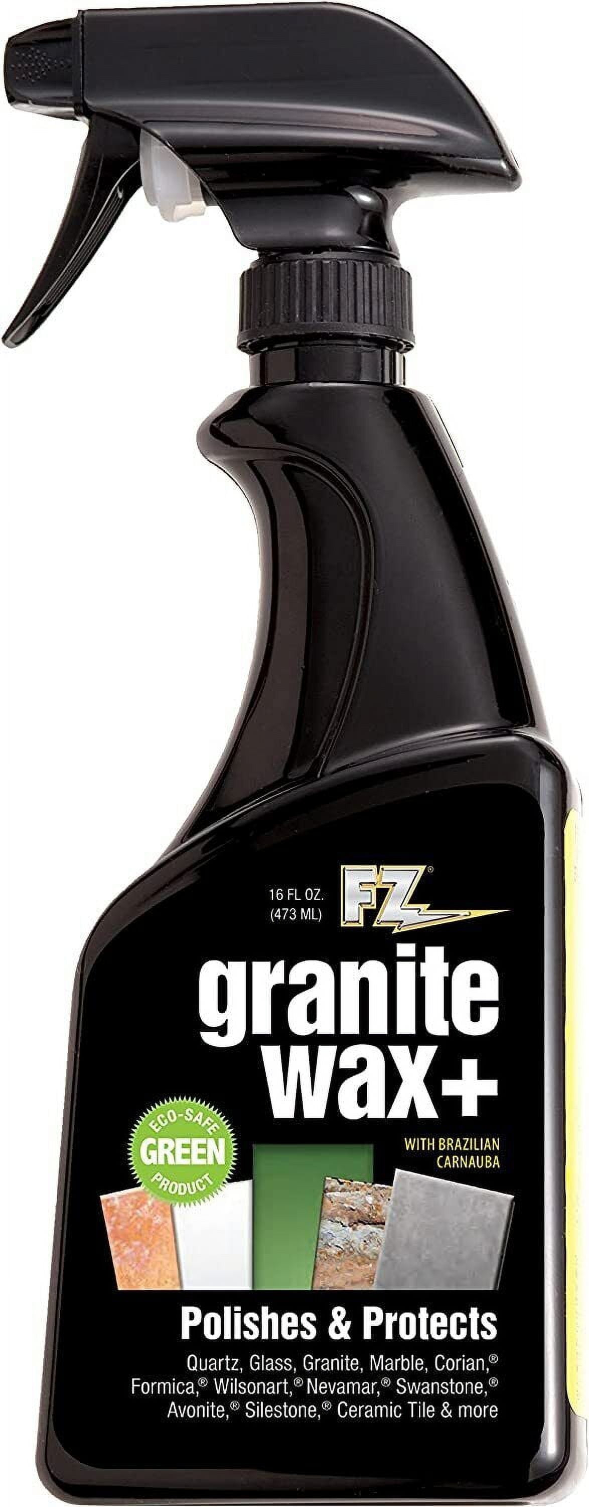 FZ Granite Wax – Granite Countertops Cleaner and Polish - Banana Scent 16oz