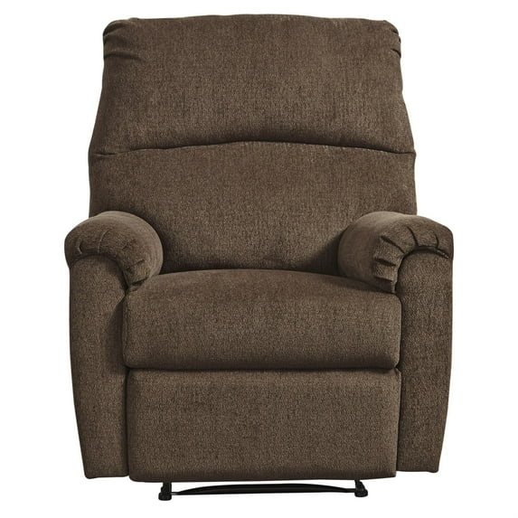 Signature Design by Ashley Nerviano Zero Wall Recliner in Chocolate