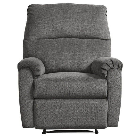 Signature Design by Ashley Nerviano Zero Wall Recliner in Gray