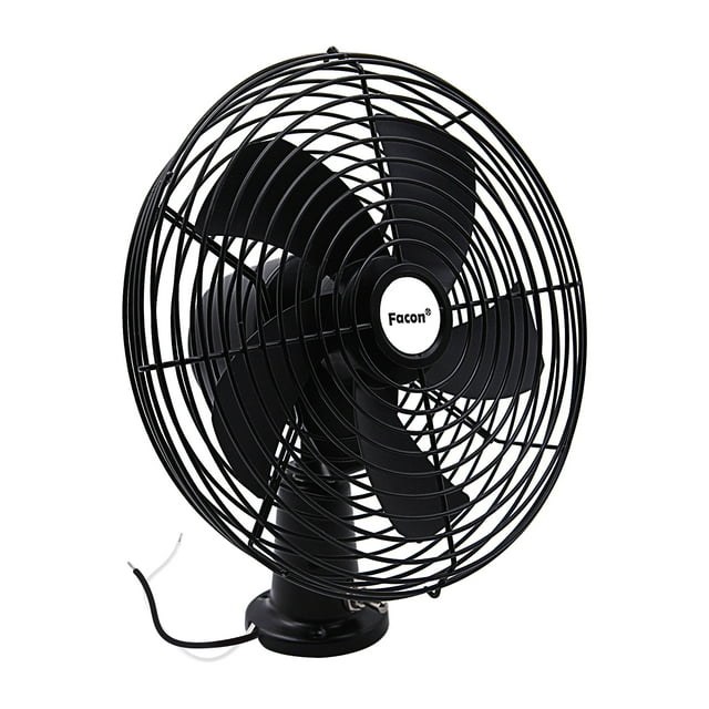 Facon 12V 8'' Car Cooling Automobile Vehicle Fan, Powerful Quiet with 2-Speed, Ventilation Electric Car Fans for RV Truck Bus Boat Van SUV Yacht