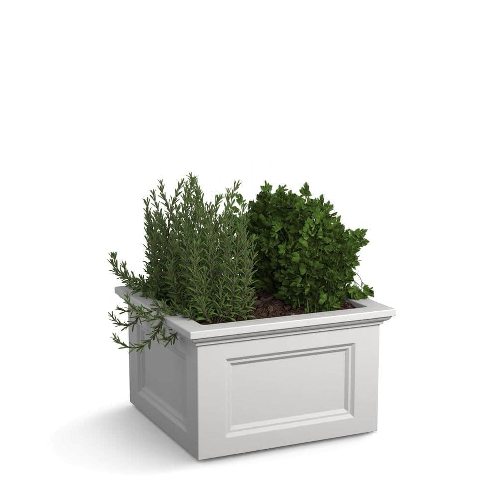 Mayne Fairfield 24"x 24"x 14" Square White Garden Bed