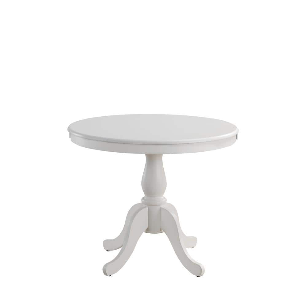 Carolina Classics Fairview 36" Round Pedestal Dining Table in White