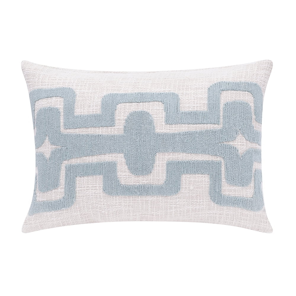 Geometric Handmade Cotton Wool Blend Decorative Throw Pillow