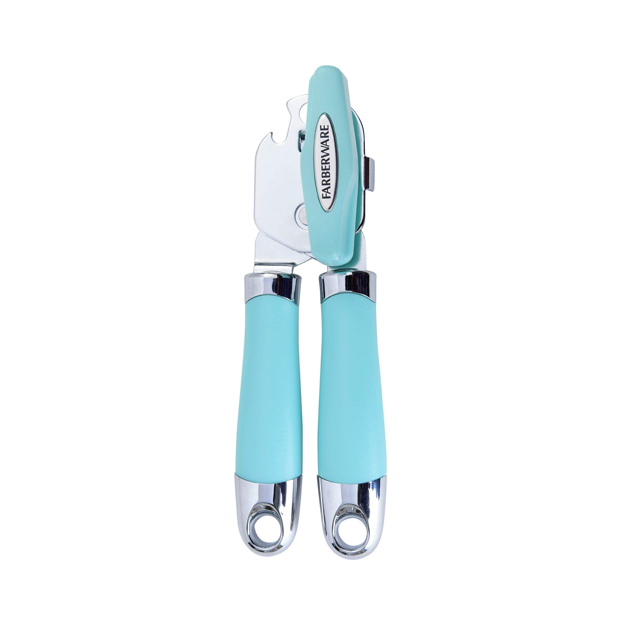 Farberware Professional 2 Stainless Steel Can Opener, Aqua Sky