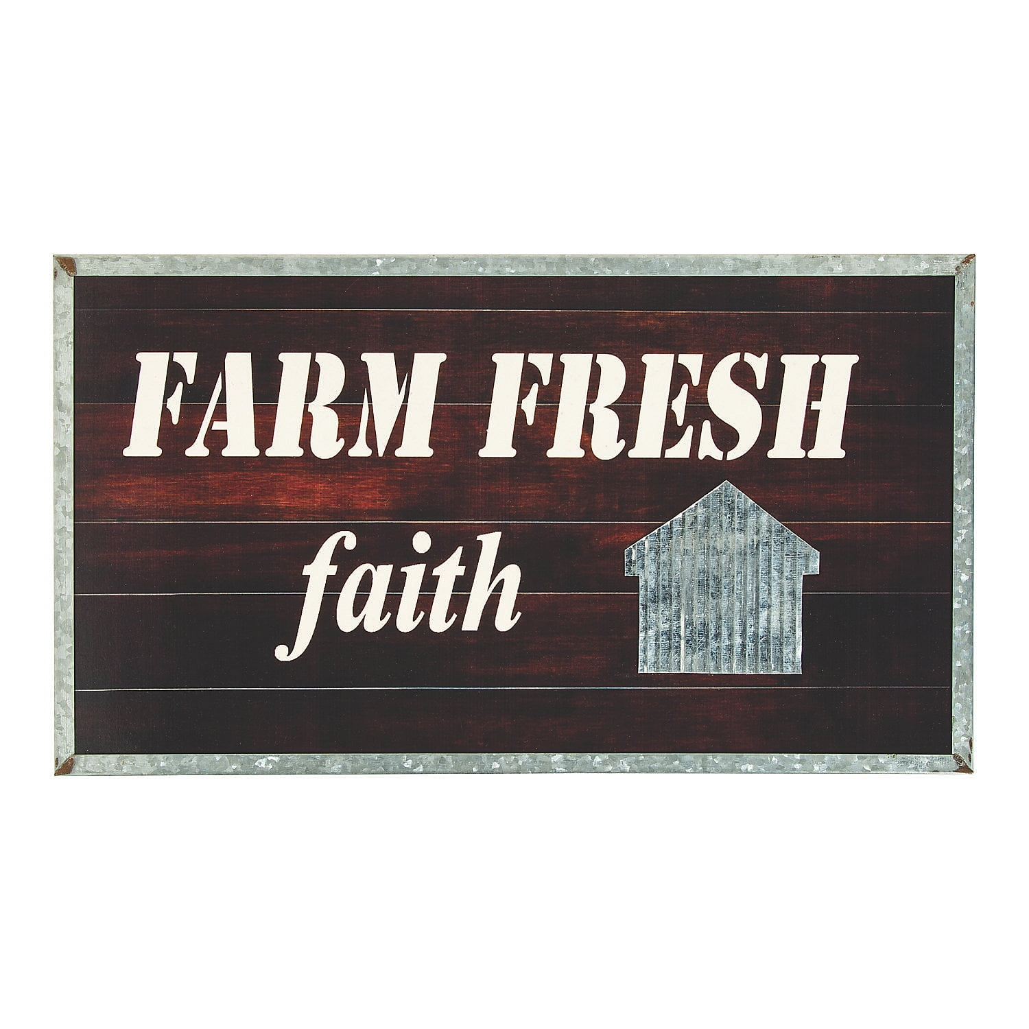 Farm Fresh Faith Wall Sign - Home Decor - 1 Piece