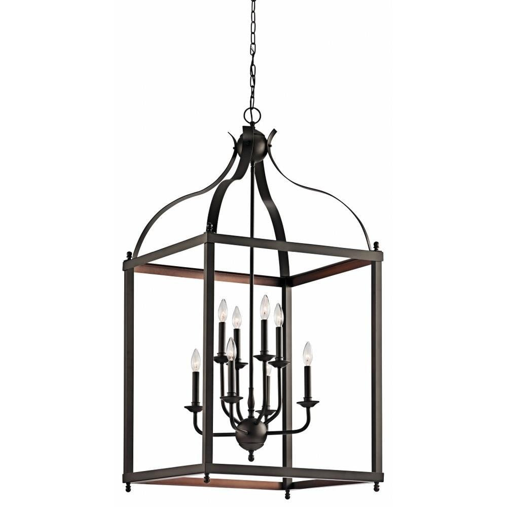 Farmhouse Eight Light Chandelier-Olde Bronze Finish Bailey Street Home 147-Bel-1759967
