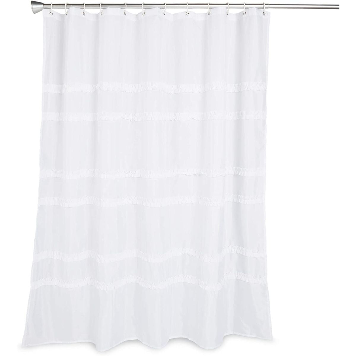 Farmhouse Shower Curtain Set with 12 Hooks, Rustic Bathroom Decor (72 x 72 in)